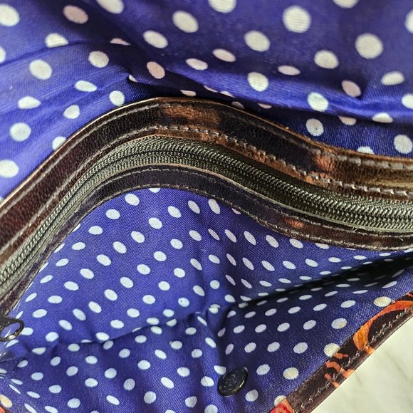 Ancient Egyptian Print Genuine Leather Wallet/Clutch - Picture 6 of 6